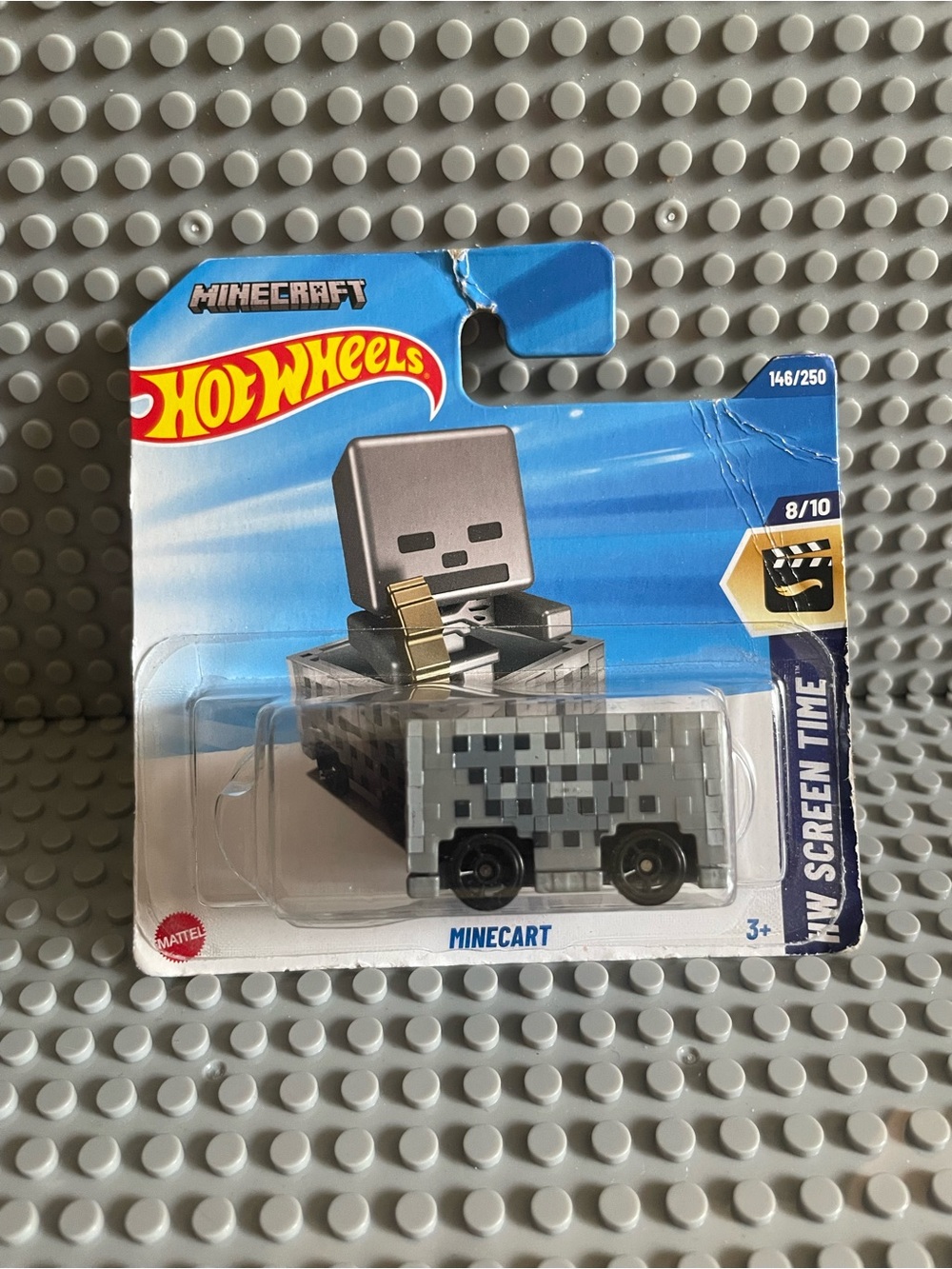 2025 Hot Wheels Minecraft Minecart Short Card Collectible